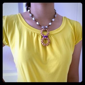 Handmade Natural Unique Summer  Statement Necklace